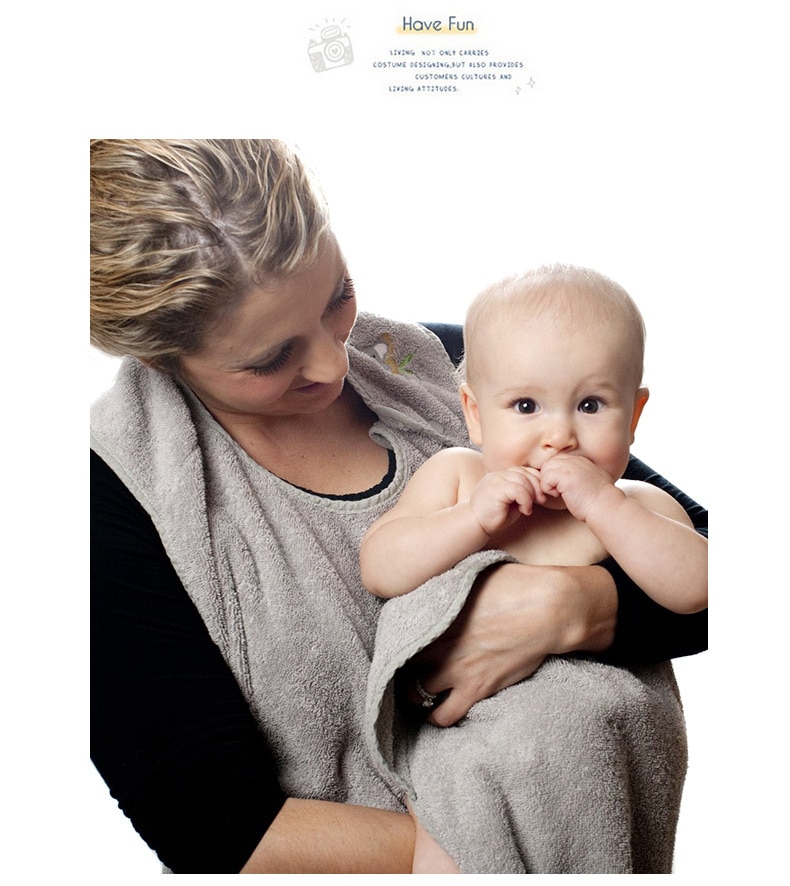 90CM*90CM Combed Cotton Baby Bath Towel Hooded Apron High Quality Towel Absorbent Kids Hooded Wipes Bath Towel